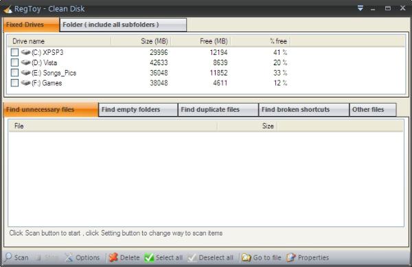 Disk cleaner
